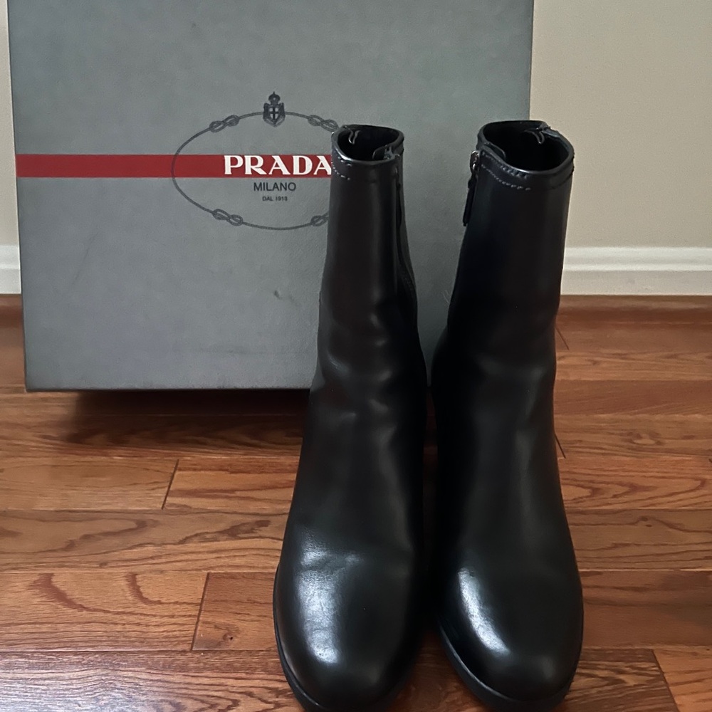Prada wedge ankle boot